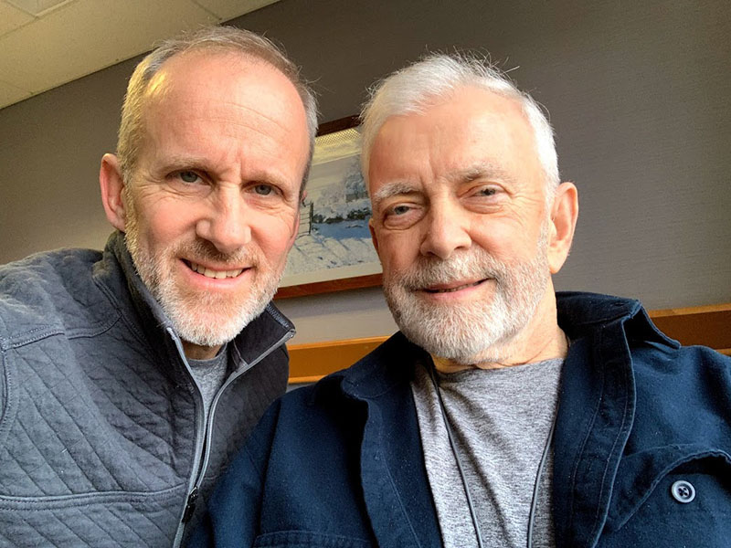 0507sfthtimdickconnery-1 Tim (left) and Dick Connery are closer than ever after helping each other recover from their respective setbacks. (Photo courtesy of Tim Connery)