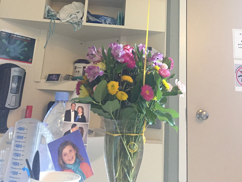 0511sfthstephaniegerding The photo by Stephanie's bedside of her daughter, Madeline, that motivated her during her recovery. (Photo courtesy of Stephanie Gerding)