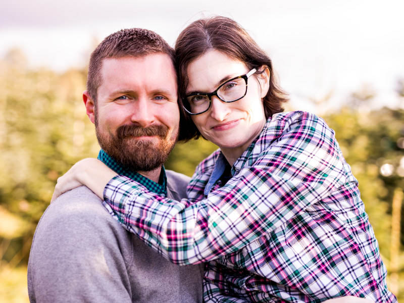0518sfthlisajacobanderson_sc Stroke survivor Lisa Anderson (right) with her husband, Jacob. (Photo by Amanda Orelman Photography)