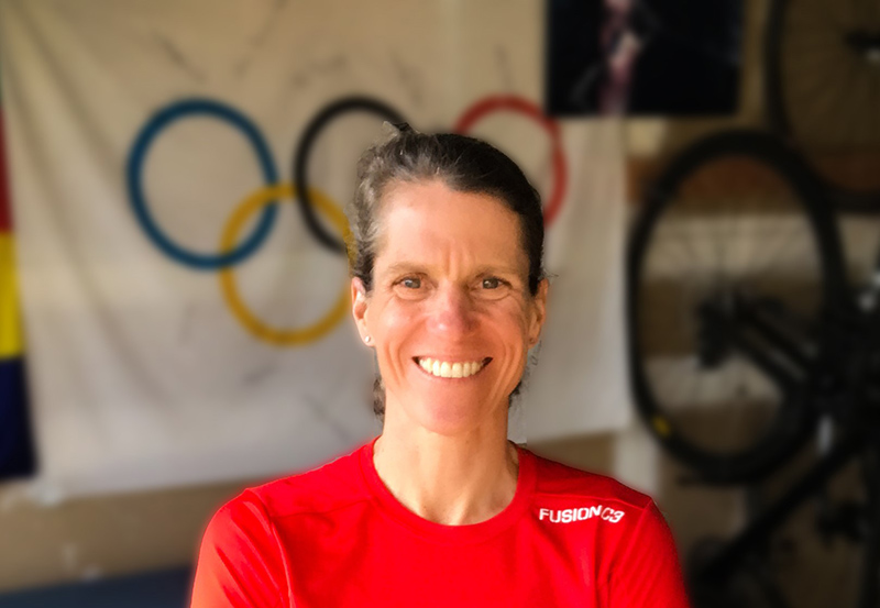 Juliet Hochman coached Kevin and Anna Volpp in their Ironman 70.3 training. In September, she won her age group at the Ironman 70.3 World Championships. (Photo courtesy of Juliet Hochman)