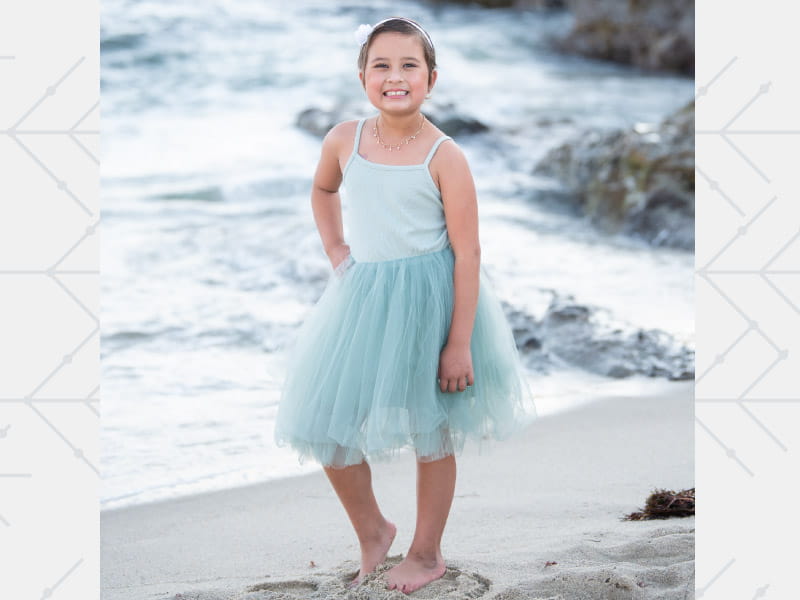 Leukemia and stroke survivor, Olivia Story. (Photo by Julie O'Neill Photography)