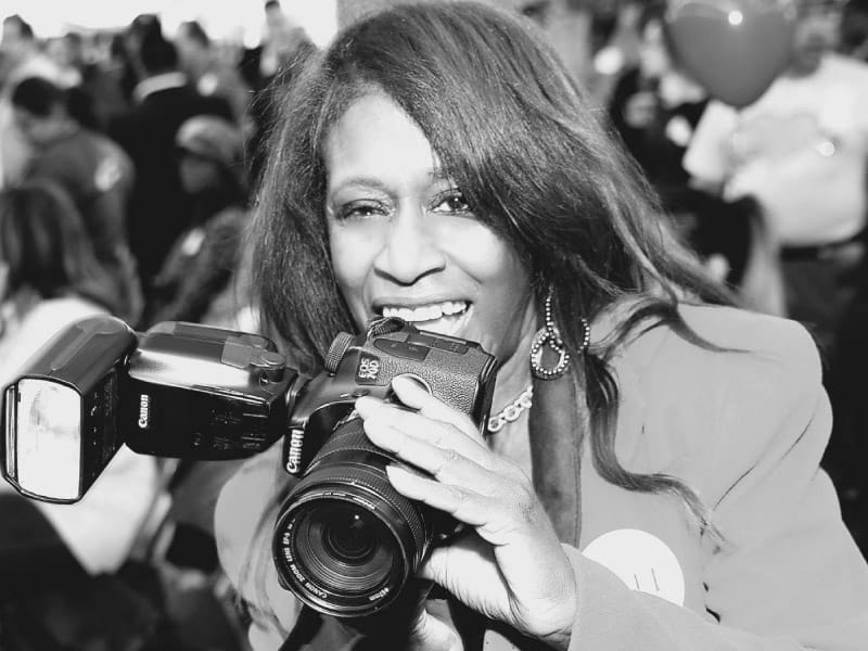 Celebrity photographer and stroke survivor Donna Dymally. (Photo by Bob Jimenez)