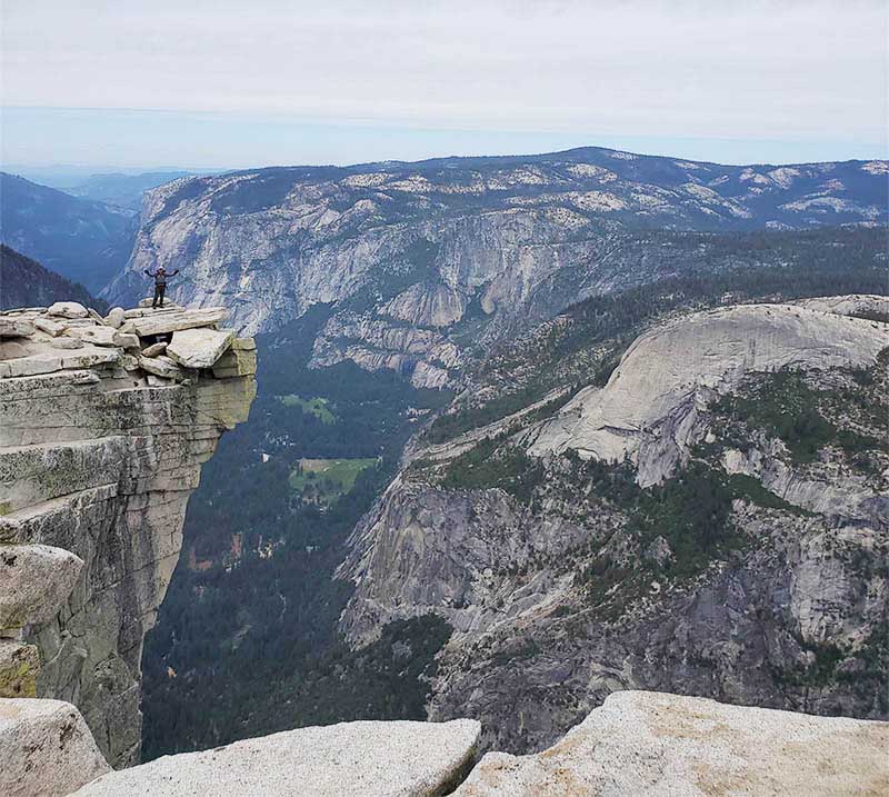 Richard Samuelian on his hike up Clouds Rest, a trail in Yosemite National Park. (Photo courtesy of Richard Samuelian)