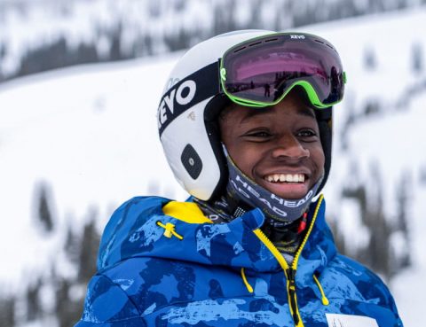 Henri Rivers' son, Henri D. Rivers IV, in 2021 at Snowmass, Colorado. (Photo courtesy of Henri Rivers)