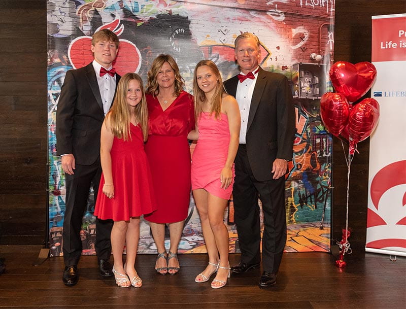 The Laake family at the Baltimore Heart Ball. (American Heart Association)