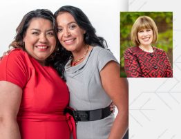 Christina Herrera (left), with her friend Juanita Cano. (Photo courtesy of Know Diabetes by Heart)