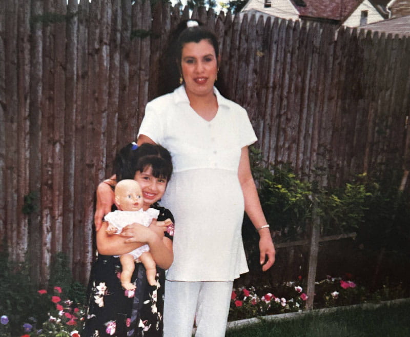 Melissa Rodríguez Mendoza as a young child with her mother, Guillermina Rodríguez. (Photo courtesy of Melissa Rodríguez Mendoza)