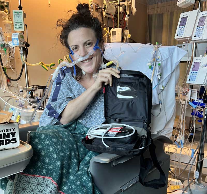 Sofia Hart recovering from the emergency procedure to implant an LVAD, which she named Janis Joplin 2 after her favorite singer