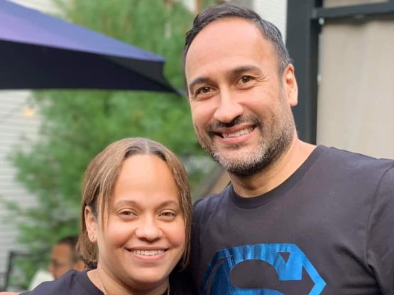 Cardiac arrest survivor Rafaelito Cruz (right) and his wife, MiLinda, who performed CPR on Rafaelito until first responders arrived. (Photo courtesy of MiLinda Cruz)